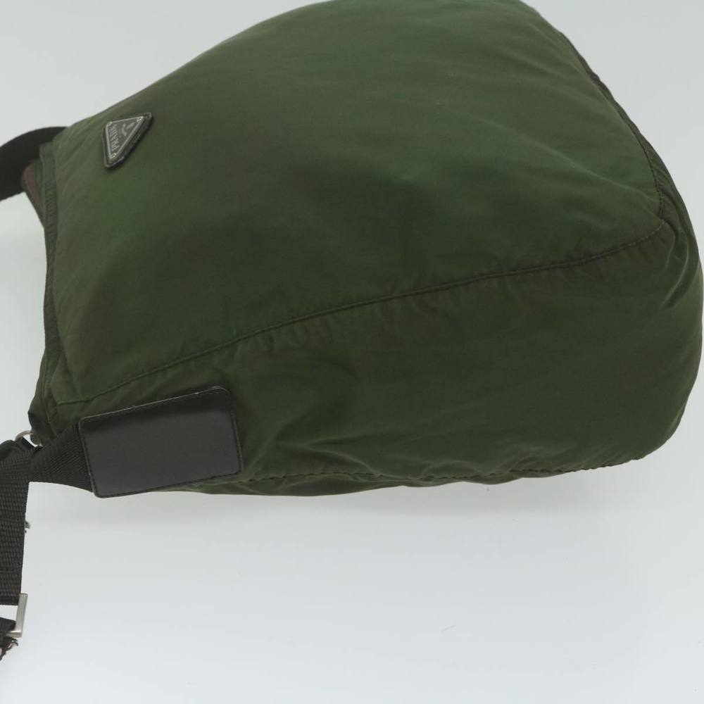 PRADA Shoulder Bag Nylon Khaki Auth 62076 - Picture 4 of 16